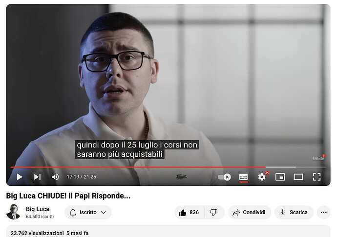 Big Luca chiude