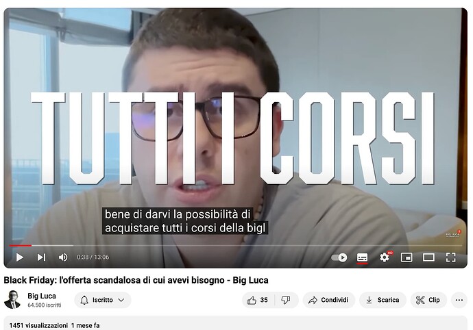 Tutti i corsi di nuovo