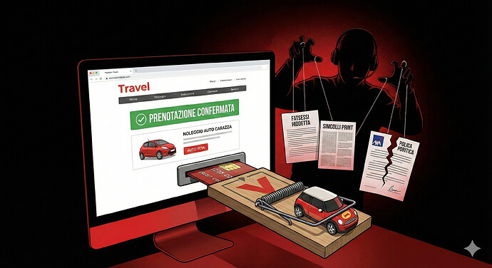 Truffa auto noleggio online