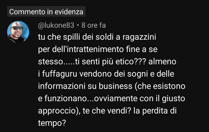 Commento YouTube